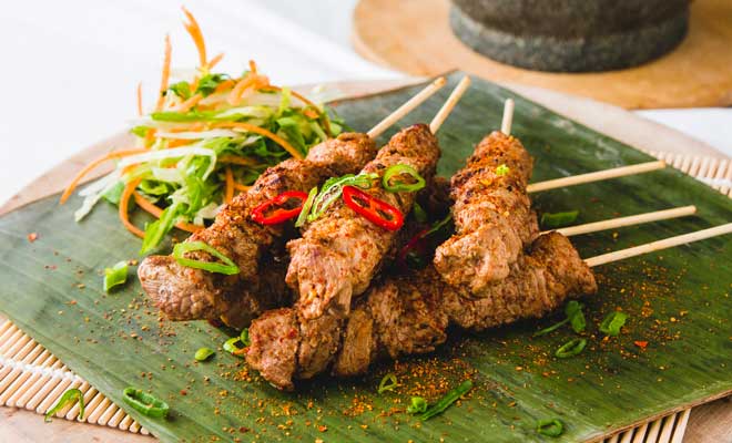 Beijing lamb skewers