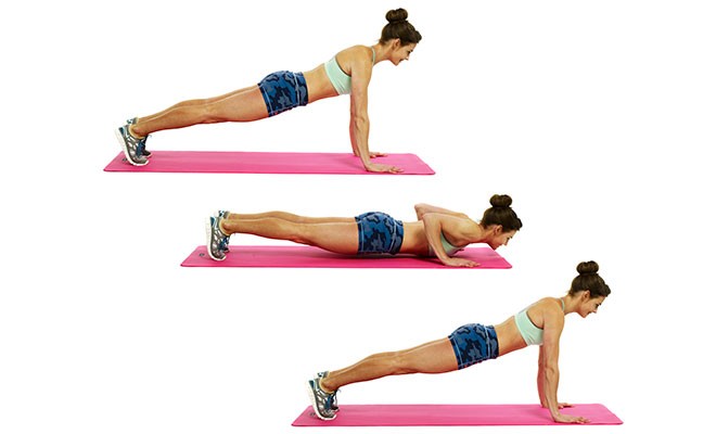 We Heart Living - workouts for women - Press-up burpee