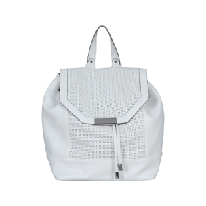 We Heart Living - UNCUT White Pleater Sports Luxe Backpack