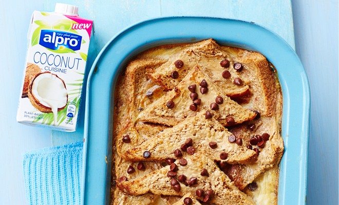 Coconut Chocolate Bread And Butter Pudding Recipe