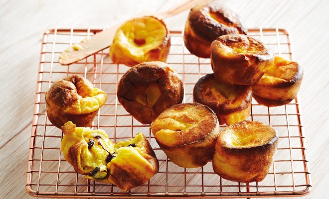 Cornish saffron popovers with sweet saffron butter