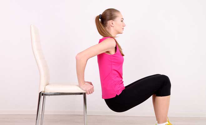 Living-room chair workout